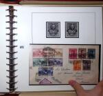 1930 Spanish American issue: study on 26 album pages,