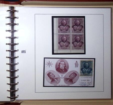 1930 Spanish American issue: study on 26 album pages,