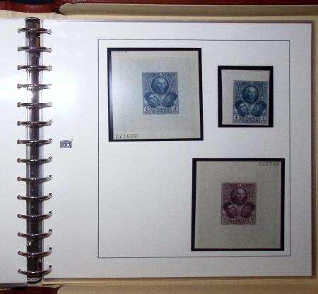 1930 Spanish American issue: study on 26 album pages,