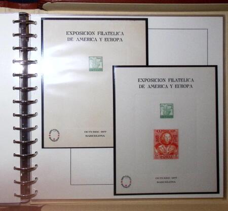 1930 Spanish American issue: study on 26 album pages,