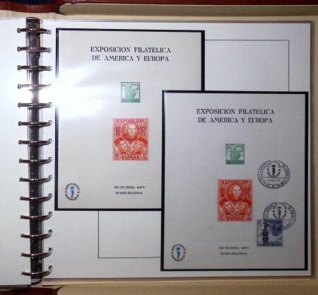 1930 Spanish American issue: study on 26 album pages,