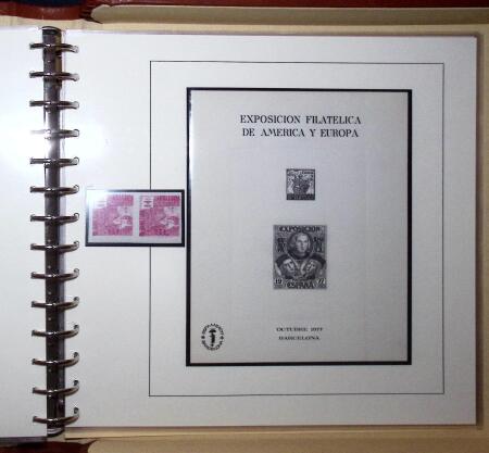 1930 Spanish American issue: study on 26 album pages,
