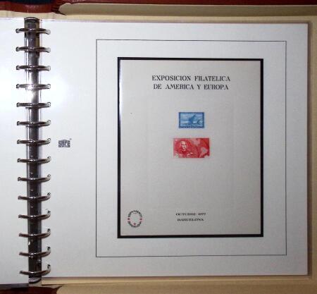 1930 Spanish American issue: study on 26 album pages,
