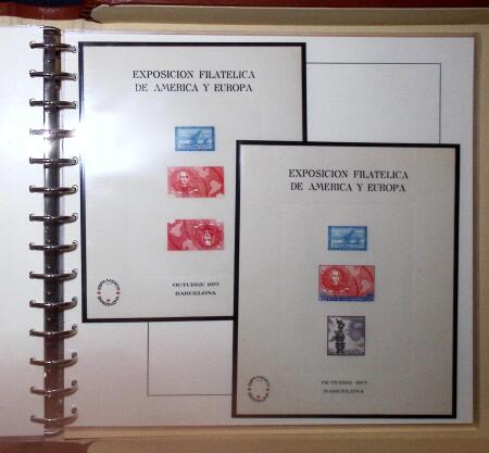1930 Spanish American issue: study on 26 album pages,