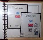 1930 Spanish American issue: study on 26 album pages,