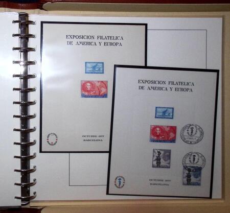 1930 Spanish American issue: study on 26 album pages,