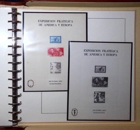 1930 Spanish American issue: study on 26 album pages,