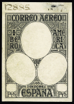 1930 Spanish American issue: study on 26 album pages,
