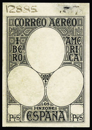 1930 Spanish American issue: study on 26 album pages,