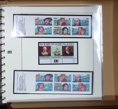 1854-1992, Attractive Christopher Columbus collection