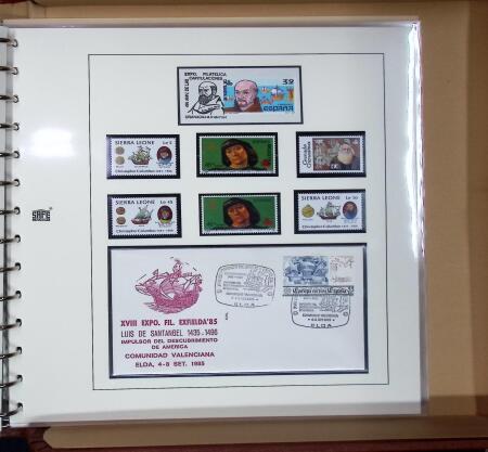 1854-1992, Attractive Christopher Columbus collection