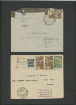 1935 Barranquila III Olimpiada, lot de 17 lettres dont un devant, toutes affranchies de timbres de cette émission