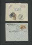 1935 Barranquila III Olimpiada, lot de 17 lettres dont un devant, toutes affranchies de timbres de cette émission