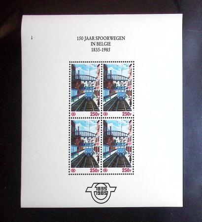 1985 150th anniversary of the Belgian Railways, the