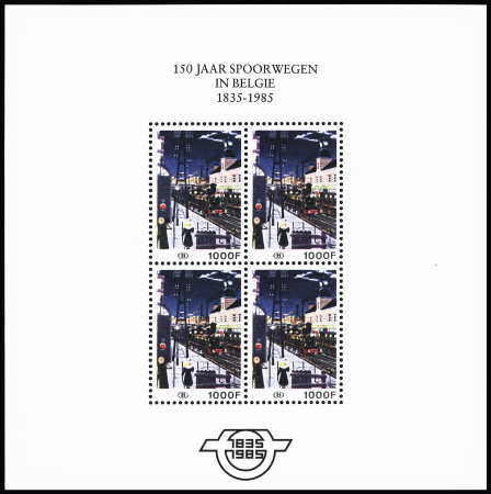 1985 150th anniversary of the Belgian Railways, the