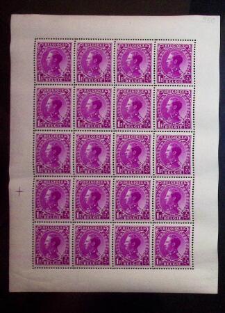 1934 King Leopold III charity set, the two values in