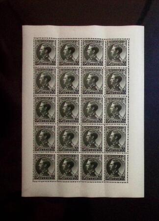 1934 King Leopold III charity set, the two values in