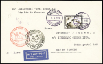 1930 "Südamerikafahrt" 4RM brown on cover from Friedrichshafen