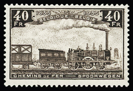 1935 Railway Stamps: 100th anniversary of the Belgian