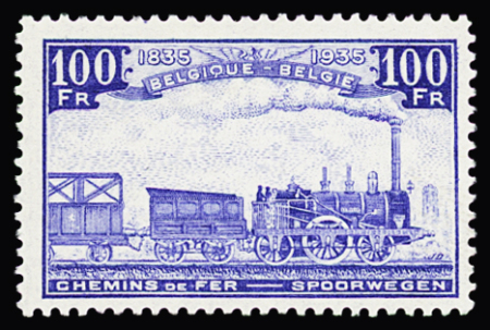 1935 Railway Stamps: 100th anniversary of the Belgian