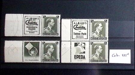 1938-39 Publicity stamps: lot of 29 pairs within the