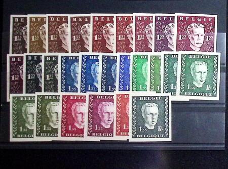1947 Prince Charles, unadopted colour trials, 26 examples