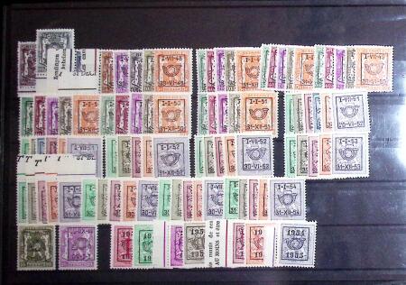 1938-75 PRE-CANCELS: Lot on stockcards with issues
