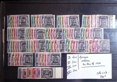 1938-75 PRE-CANCELS: Lot on stockcards with issues