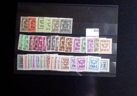 1938-75 PRE-CANCELS: Lot on stockcards with issues