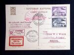 1931 Two registered Polarfahrt cards bearing together
