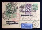 1930 Zeppelin 10pf green postal stationery card to