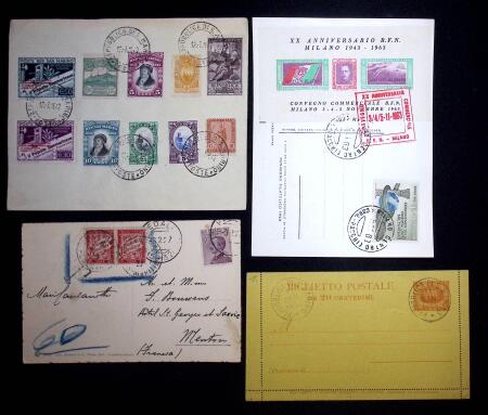 1930-80, Lot of ca200 covers and cards, mostly commercial