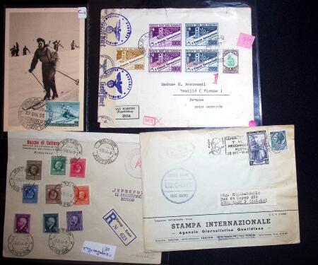 1930-80, Lot of ca200 covers and cards, mostly commercial