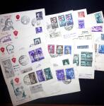 1930-80, Lot of ca200 covers and cards, mostly commercial