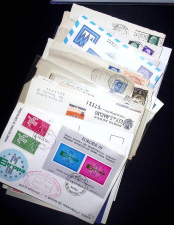 1930-80, Lot of ca200 covers and cards, mostly commercial
