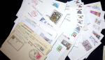 1930-80, Lot of ca200 covers and cards, mostly commercial