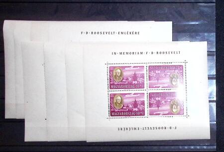 1927-58, Never hinged selection on stockcards showing