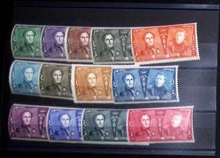 1849-1952, Chiefly never hinged selection on stockcards