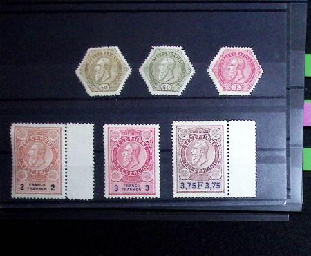 1849-1952, Chiefly never hinged selection on stockcards