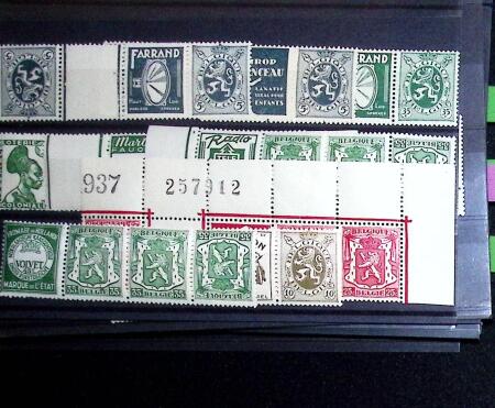 1849-1952, Chiefly never hinged selection on stockcards