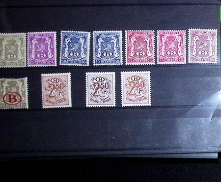 1849-1952, Chiefly never hinged selection on stockcards