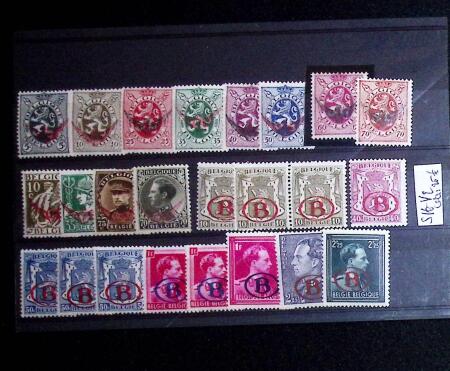 1849-1952, Chiefly never hinged selection on stockcards