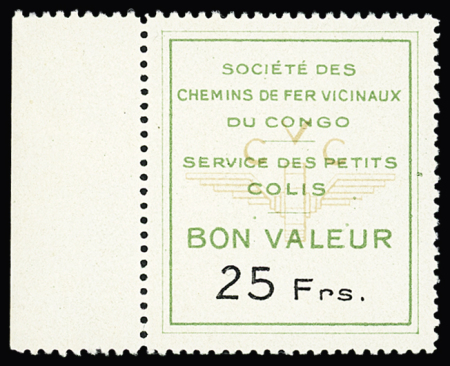 1940-70 PARCEL STAMPS "Vicicongo" & "BCK" railway stamps,