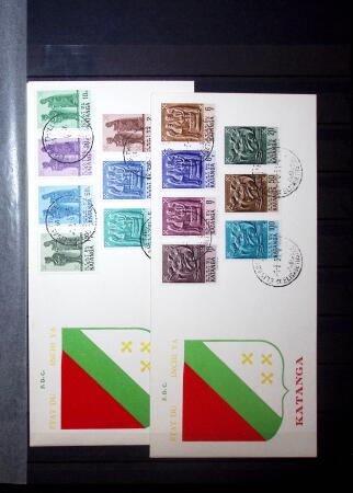1960-62 Collection of Katanga and South Kasai, showing