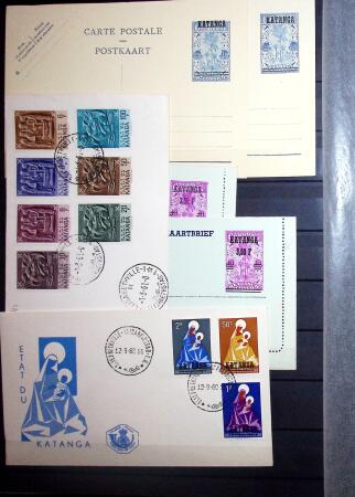 1960-62 Collection of Katanga and South Kasai, showing