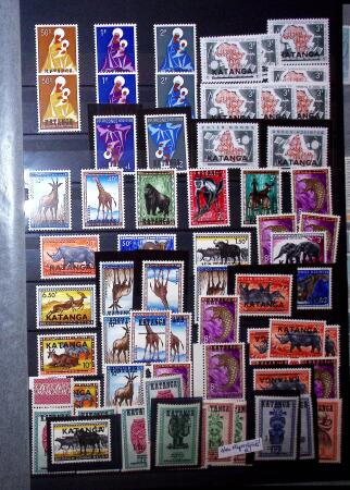 1960-62 Collection of Katanga and South Kasai, showing