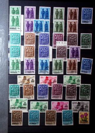 1960-62 Collection of Katanga and South Kasai, showing
