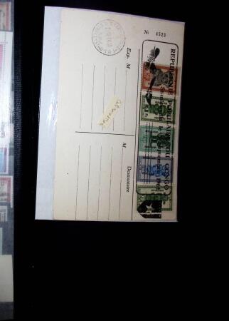 1960-62 Collection of Katanga and South Kasai, showing