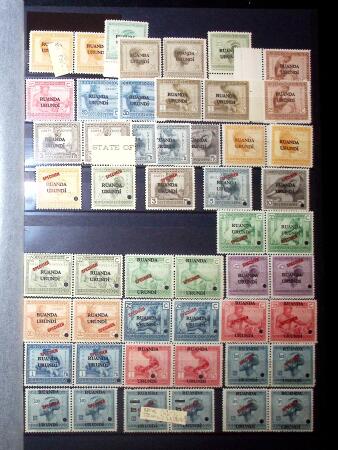 1916-61, Mint & used collection of Ruanda-Urundi on