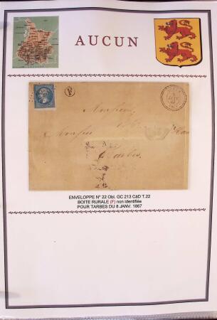 Collection d'exposition de 76 lettres sur les HAUTES